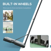 Soozier Portable Basketball Hoop System Stand with Backboard, Wheels, Height Adjustable 8FT-10FT for Outdoor Use, Black(m-5)