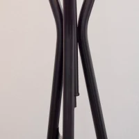 HOMCOM Modern Tripod Floor Lamp, Freestanding Lamp w/ Fabric Lampshade and E26 Base for Living Room, No Bulb - Black(m-7)