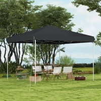 Outsunny 13' x 13' Pop Up Canopy Tent with Height Adjustable, Carry Bag for Outdoor, Garden, Patio, Gray(m-10)