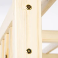 Outsunny Patio Swing Chair with Pergola, 2-Person Wooden Gazebo Swing Bench Sun Shelter for Garden, Poolside, Backyard, Deck(m-7)