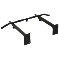 Soozier Wall Mounted Pull Up Bar Strengthen Muscle Full Body Train Sandbag Hanger For Boxing & Trainings,Black(m-11)