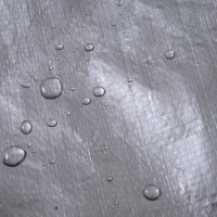 Outsunny 6.6' x 6.6' Waterproof Garden Storage Shed for Motorcycle, Bike, Grey(m-9)