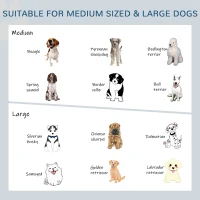 PawHut Elevated Dog Bowls with Stand, Raised Dog Feeder for Large Sized Dogs, Oak(m-6)