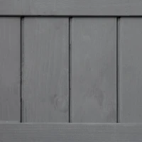 Outsunny Wooden Raised Garden Bed, Elevated Planter Box Stand with 8 Slots and Open Shelf, Dark Gray(m-9)