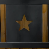 Outsunny Outdoor Storage Bench, 43 Gallon Deck Box with Armrests, Outdoor Storage Box for Patio Furniture Cushions and Garden Tools, Black(m-7)