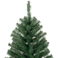 HOMCOM 8' Artificial Christmas Tree, Unlit Xmas Tree with Realistic Branch Tips for Indoor, Home, Holiday, Green(m-8)