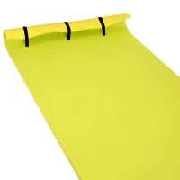 Soozier 16.5' x 5' Lily Pad Floating Mat for Water Recreation and Relaxing, Tear-Resistant XPE Foam Water Floating Mat for Lake, River, Beach, Pool, Yellow(m-9)