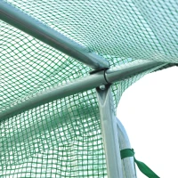 Outsunny 20' x 10' x 7' Tunnel Greenhouse Outdoor Walk-In Hot House with 2 Hinged Doors, Reinforced Steel Frame, PE Cover, Green(m-8)