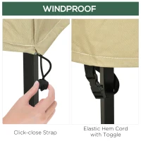 Outsunny 38.2-Inch Waterproof Single Seat Chair Sofa Cover Outdoor Garden Patio Furniture Protector(m-5)