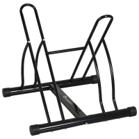 Soozier Bike Rack Floor Stand, 2 Bike Direction Adjustable Bicycle Park for Garage, Free Standing Storage(m-1)