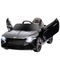 Aosom Bentley Bacalar Licensed Kids Ride on Car w/ Butterfly Doors, Black(m-11)