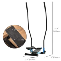 Soozier Stepping Exercise Machine Home Gym Full Body Workout Stepper w/ LCD Monitor(m-3)