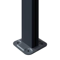 Outsunny 14.5' x 10' Aluminum Polycarbonate Pergola with UV Blocking for Outdoor Wall-Mounted Use, Family Shade, Gray(m-7)