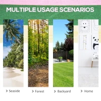 Outsunny 83" Patio Double Hammock, Wide Outdoor Hammock Bed Striped Fits 2 People Sunbed Camping hang Sleep w/ Pillow, Red Stripe(m-6)