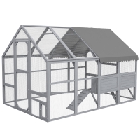 Chicken Coop 9.2 x 6.1 x 6.2 Gray
