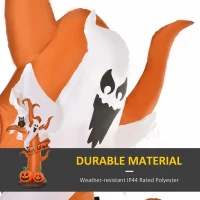 HOMCOM 9' Inflatable Tree with Ghost and Pumpkin, Halloween LED Light Yard Display Indoor Outdoor for Garden, Lawn, Party, Holiday(m-5)