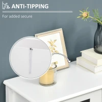 HOMCOM Kitchen Sideboard, Glass Door Buffet Cabinet, Bathroom Storage Cabinet with Adjustable Storage Shelf for Dining Room, Living Room, White(m-7)