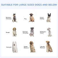 PawHut Dog Kennel Outdoor Run Fence with Roof, Steel Lock, Mesh Sidewalls for Backyard & Patio, 9.8' x 9.8' x 7.7'(m-7)