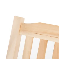 Outsunny 2-People Porch Swing Bench, Patio Swing Chair with 2 Adjustable Hanging Chains for Deck, Garden, Backyard, Natural(m-10)