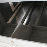 PawHut 84" Wooden Chicken Coop, Hen House Outdoor with Run Nesting Box, Asphalt Roof, Removable Tray, Ramp, Poultry Cage for 2-3 Chickens, Gray(m-8)