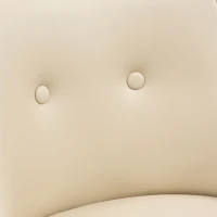 HOMCOM Bar Height Bar Stools Set of 2, Beige(m-8)