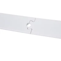 HOMCOM 6FT Sliding Barn Door Track Kit, Heavy Duty Barn Door Hardware Kit, Fit 36" Wide Door Panel (T Shape), White(m-7)