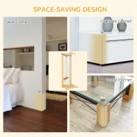 PawHut Sisal Cat Scratching Post, Cute Cat Scratcher with Hanging Funny Toy, 90° Angle for Wall Table Corners, Natural(m-5)