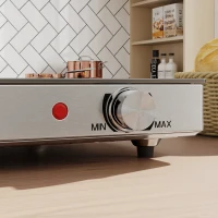HOMCOM Food Warmer with Adjustable Temperature, Electric Warming Tray with Cool-Touch Handles for Parties, Buffets, Black(m-8)