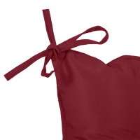 Outsunny 2 Seater Garden Bench Cushion, Soft Thick Outdoor Non-Slip 2 Seater Soft Pad With Backrest for Garden Patio, 47" x 43" x 5", Wine Red(m-10)