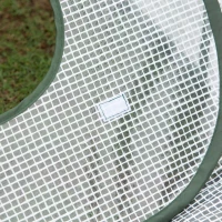 Outsunny Pop Up Greenhouse Mini Warm House Sunshine Room with Roll-Up Doors and Portable Zipper Bag for Plants Outdoor, 95" x 47" x 30"(m-9)