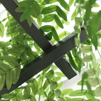 Outsunny 7ft Metal Garden Arch Outdoor Walkway Arbor for Decorative Climbing Plants Patio Lawn Backyard Party Ceremony Decoration Accessories Dark Gray(m-9)