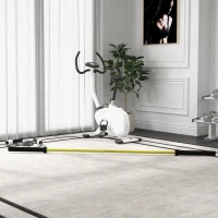 Soozier 7.2ft Weight Bar, Olympic Bar with Rotating Sleeves, Non-Slip Knurling Grip, 1500lbs Weight Capacity, Yellow(m-10)