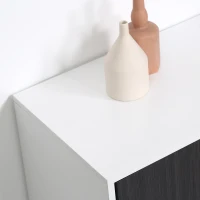 HOMCOM Sideboard Buffet Cabinet, Kitchen Cabinet, Coffee Bar Cabinet with Adjustable Shelf, Free Standing 2-Door Kitchen Cupboard for Living Room, Hallway, Gray(m-8)