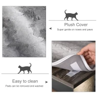 PawHut Cat tree Tower Climbing Kitten Activity Center Furniture with Sisal Scratching Post Tunnel Ladder Perch Hanging Balls 21.25" x 21.25" x 52.25"(m-7)