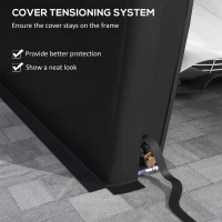 Outsunny Carport 12' x 20' Portable Garage, Heavy Duty Car Port Canopy with Ventilation Windows and Large Roll-up Door, Black(m-8)