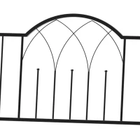 Outsunny 43" Garden Arbor Bench Trellis for Vines Climbing Plant Outdoor Decor Arch- Black(m-9)