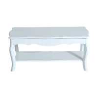 HomCom 37" 2-Tier Water Resistant Wooden Country Cottage Style Accent Coffee Table(m-11)