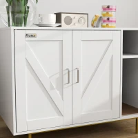 PawHut Cat Litter Box Enclosure End Side Table with Scratching Pad, Storage, for Living Room, Bedroom, 31.5" x 20" x 24"(m-9)