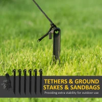 HOMCOM Large 9ft Christmas Inflatable Archway with Santa Claus and Snowman for Outdoor, Blow Up Decoration with LED Lights(m-7)