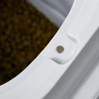 PawHut 6-30lb Dog Food Storage Container Collapsible Design with Airtight Lids, Rolling Wheels, Cup, Bowl, Spoon, Grey(m-9)