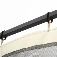 Outsunny Replacement Mesh Sidewall Netting for 10' x 12' Gazebos and Canopy Tents with Zippers, (Sidewall Only) Cream(m-7)