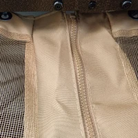 Outsunny 10' x 10' Hardtop Gazebo with Curtains and Netting, Permanent Pavilion Metal Single Roof Gazebo Canopy with Aluminum Frame and Hooks, for Garden, Patio, Backyard, Light Brown(m-9)