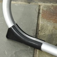 Outsunny Folding Lounge Chair Outdoor 5-Level Reclining Chaise Lounge Chair Outdoor Camping Tanning Chair with Aluminum Frame, Padding, and Headrest for Beach, Yard, Patio, Pool, Gray(m-8)