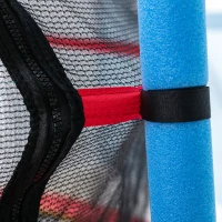 Qaba Kids Trampoline with Safety Enclosure Net and Safety Pad, Indoor Outdoor for Age 3-10 Years Old, Multi-coloured(m-9)