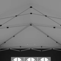 Outsunny 10' x 20' Pop Up Canopy Tent Outdoor Portable Easy Up Party Tent Garden Shade Shelter with Walls Carrying Bag, Black(m-9)