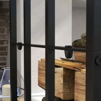 Outsunny 73" Firewood Rack Wood Storage Log Holder with Polycarbonate Roof for Fire Pit and Fireplace, 4620lbs Load(m-7)