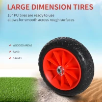 Soozier 198LBS Kayak Cart, Foldable Canoe Dolly, Kayak Carrier Transport Trailer w/ NO-Flat Wheel and Aluminum Frame, Silver(m-5)