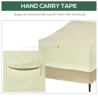 Outsunny 38.2-Inch Waterproof Single Seat Chair Sofa Cover Outdoor Garden Patio Furniture Protector(m-7)