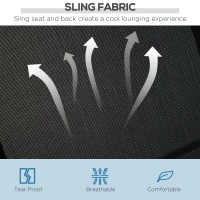 Outsunny 3-Seater Patio Swing, Outdoor Swing Chair, A Frame Porch Swing with Canopy Garden Hammock Glider Bed, Black(m-5)