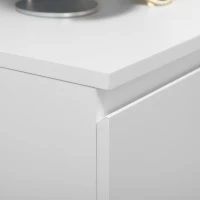 HOMCOM Dresser for Bedroom with 5 Drawers, Modern Chest of Drawers for Living Room, Closet, Hallway, White(m-9)